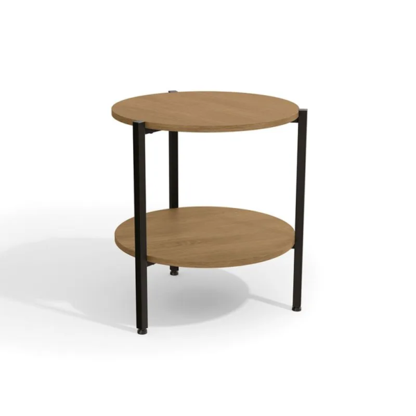 A mesa de centro é o móvel ideal para trazer mais sofisticação para o seu ambiente. Seja para compor uma sala de espera ou de reunião, o móvel pode ser utilizado para deixar a decoração do ambiente mais completa e elegante. Fabricado com tampos de MDP, com sete camadas de pintura e textura dos veios da madeira, ela conta com estrutura metálica, pintada com tinta epóxi, super-resistente a umidade, deixando ela mais durável e fácil de limpar. A mesa de centro de madeira possui espaço para colocar livros, revistas, itens decorativos e muito mais.