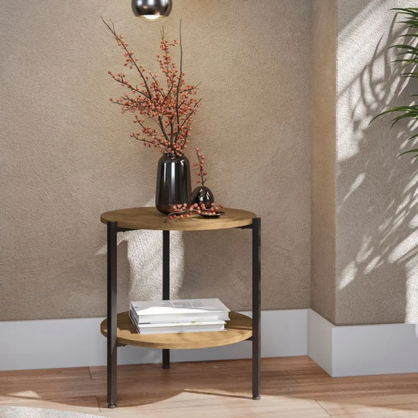 A mesa de centro é o móvel ideal para trazer mais sofisticação para o seu ambiente. Seja para compor uma sala de espera ou de reunião, o móvel pode ser utilizado para deixar a decoração do ambiente mais completa e elegante. Fabricado com tampos de MDP, com sete camadas de pintura e textura dos veios da madeira, ela conta com estrutura metálica, pintada com tinta epóxi, super-resistente a umidade, deixando ela mais durável e fácil de limpar. A mesa de centro de madeira possui espaço para colocar livros, revistas, itens decorativos e muito mais.