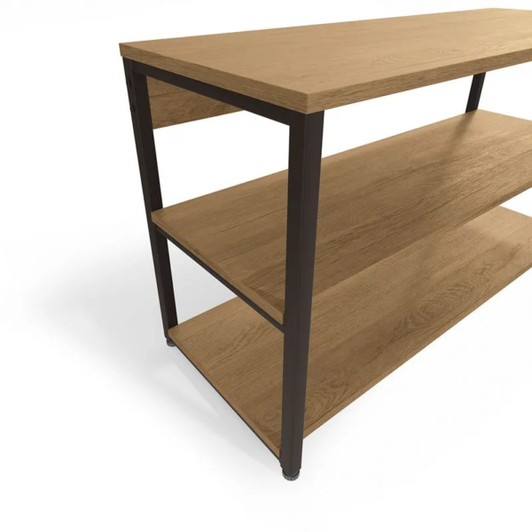 Se você precisa organizar seus calçados e quer deixar seu ambiente cheio de estilo e modernidade, esta sapateira de linha industrial é perfeita para você. Sua estrutura é metálica, pintada com tinta epóxi, super-resistente à umidade, deixando-a ainda mais durável e fácil de limpar. Já seus tampos têm uma pintura com sete camadas, garantindo maior durabilidade e beleza ao seu móvel. Ela também é super fácil de montar. Organize e decore outros ambientes da sua casa, como sala, cozinha ou banheiro com a sapateira de linha industrial.