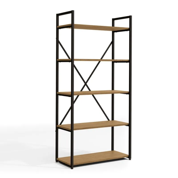 Com design moderno, amplo e estrutura firme no estilo Industrial, pintada com tinta epóxi, super-resistente a umidade, deixando ela ainda mais durável e fácil de limpar, a estante alta de madeira é a melhor escolha para quem quer manter o espaço organizado com um toque de charme. A estante freijó possui 5 prateleiras pintadas com sete camadas, proporcionando uma melhor cobertura da cor e a textura dos veios da madeira. Ela conta com espaço de sobra para guardar livros, itens pessoais, objetos decorativos e muito mais. O acabamento em pintura touch é garantia de qualidade e durabilidade!