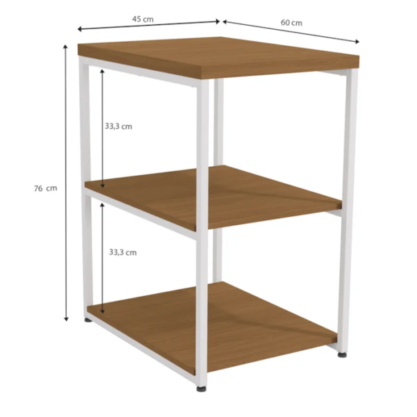 A mesa de apoio é excelente para otimizar o seu escritório com um toque moderno. Com design funcional, a mesa de apoio possui tampos com sete camadas de pintura, proporcionando um melhor acabamento da cor e mais durabilidade, sua estrutura é metálica, pintada com tinta epóxi, super-resistente à umidade, deixando ela mais durável e fácil de limpar, garantindo ao móvel alta qualidade e sofisticação.