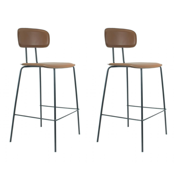 A banqueta New York combina muito com o estilo industrial, seus pés em aço preto fazem com que haja um contraste entre o couro ecológico do assento e encosto. O detalhe que possui na parte das costas, dá todo um charme para a peça. Você que busca um ambiente minimalista também será uma ótima escolha para o seu estilo.