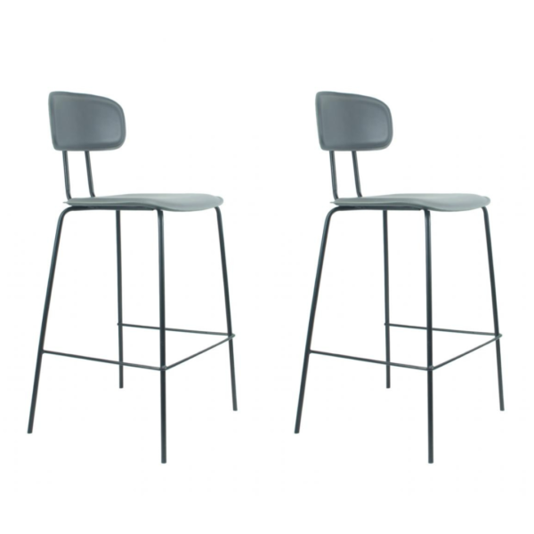 A banqueta New York combina muito com o estilo industrial, seus pés em aço preto fazem com que haja um contraste entre o couro ecológico do assento e encosto. O detalhe que possui na parte das costas, dá todo um charme para a peça. Você que busca um ambiente minimalista também será uma ótima escolha para o seu estilo.