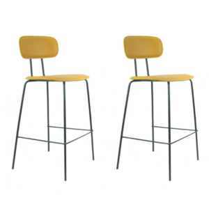 A banqueta New York combina muito com o estilo industrial, seus pés em aço preto fazem com que haja um contraste entre o couro ecológico do assento e encosto. O detalhe que possui na parte das costas, dá todo um charme para a peça. Você que busca um ambiente minimalista também será uma ótima escolha para o seu estilo.