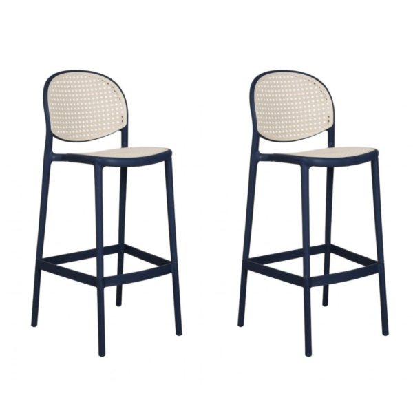 A banqueta Positano é super elegante, ideal para acompanhar bancadas de bares ou cafés! Seu encosto e assento possuem a textura de Rattan, porém por ser toda em polipropileno, ela possui uma resistência ainda maior. Seu estilo moderno e elegante faz com que ela se adéque a ambientes internos e externos.