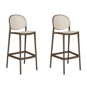 A banqueta Positano é super elegante, ideal para acompanhar bancadas de bares ou cafés! Seu encosto e assento possuem a textura de Rattan, porém por ser toda em polipropileno, ela possui uma resistência ainda maior. Seu estilo moderno e elegante faz com que ela se adéque a ambientes internos e externos.