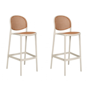 A banqueta Positano é super elegante, ideal para acompanhar bancadas de bares ou cafés! Seu encosto e assento possuem a textura de Rattan, porém por ser toda em polipropileno, ela possui uma resistência ainda maior. Seu estilo moderno e elegante faz com que ela se adéque a ambientes internos e externos.