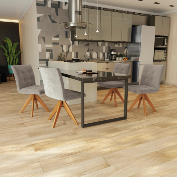 Sua sala de jantar mais aconchegante e estilosa com a cadeira Nice. Receba sua família e amigos para momentos especiais com o conforto e estilo da cadeira Nice. Giratória e com formato anatômico, possui pés em madeira maciça, sendo robusta e resistente, suportando até 120Kg. Estofada com espumas certificadas e revestida com tecido em veludo, possui detalhe de costura no encosto e assento. Com altura e tamanho ideal para sua sala de jantar, ela será o grande diferencial do seu ambiente. Aproveite todo o conforto e elegância que a Cadeira Nice oferece.