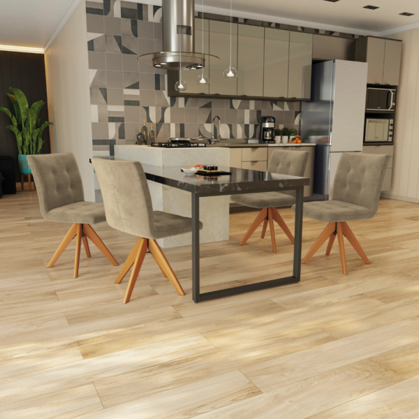 Sua sala de jantar mais aconchegante e estilosa com a cadeira Nice. Receba sua família e amigos para momentos especiais com o conforto e estilo da cadeira Nice. Giratória e com formato anatômico, possui pés em madeira maciça, sendo robusta e resistente, suportando até 120Kg. Estofada com espumas certificadas e revestida com tecido em veludo, possui detalhe de costura no encosto e assento. Com altura e tamanho ideal para sua sala de jantar, ela será o grande diferencial do seu ambiente. Aproveite todo o conforto e elegância que a Cadeira Nice oferece.