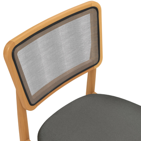 A cadeira Stela é a escolha certa! Com um estilo único e muito moderno, ela é produzida em estrutura resistente, de madeira de eucalipto, garantindo mais durabilidade. Entregue montada, ela suporta até 120 kg, além de combinar com todas as ocasiões, e com medidas de 88 cm de altura, sendo 50 cm a altura do assento, 45,5 cm de largura e 53 cm de profundidade, para ainda mais comodidade, o assento possui um design curvo, acomodando perfeitamente à mesa, e sendo estofado com tecido corino chumbo, garante um toque suave e gostoso para uma sala de jantar ainda mais completa. Os destaques ficam para a telinha cor chumbo no encosto da cadeira, que além de trazer modernidade, torna a peça ainda mais diferenciada. Os pés, torneados palitos, aliados ao assento flutuante, são outro diferencial que chama atenção na peça e transformam seu espaço e momentos, garantindo ainda mais beleza e sofisticação.