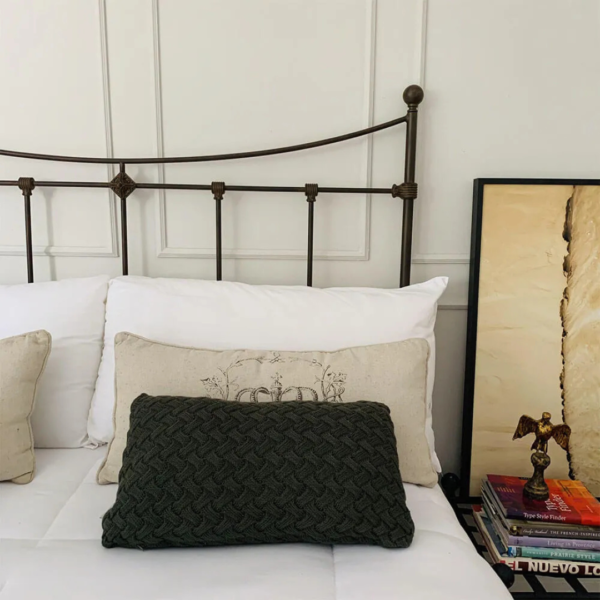 A cama Dom de casal em ferro com pezeira alta de 80 cm não é apenas um móvel, mas uma peça que inspira a elegância e a funcionalidade. Seu design encantador transforma o quarto em um verdadeiro refúgio de tranquilidade, onde cada noite é uma nova experiência de conforto. Ideal para quartos de hóspedes, adolescentes e adultos, esta cama oferece um espaço seguro e confortável para dormir, ler e relaxar. Feita manualmente em ferro de alta qualidade, é extremamente resistente e durável. O tratamento de galvanização à fogo e o acabamento em pintura eletrostática garantem proteção contra ferrugem, permitindo seu uso em qualquer ambiente, inclusive em cidades litorâneas. Além disso, a cama é fácil de montar e praticamente não requer manutenção, proporcionando praticidade e tranquilidade por décadas.
