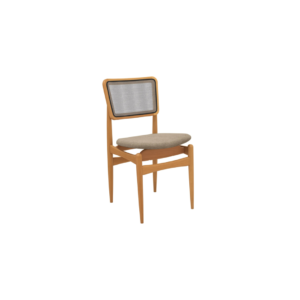 A cadeira Stela é a escolha certa! Com um estilo único e muito moderno, ela é produzida em estrutura resistente, de madeira de eucalipto, garantindo mais durabilidade. Entregue montada, ela suporta até 120 kg, além de combinar com todas as ocasiões, e com medidas de 88 cm de altura, sendo 50 cm a altura do assento, 45,5 cm de largura e 53 cm de profundidade, para ainda mais comodidade, o assento possui um design curvo, acomodando perfeitamente à mesa, e sendo estofado com tecido linho fendi, garante um toque suave e gostoso para uma sala de jantar ainda mais completa. Os destaques ficam para a telinha cor chumbo no encosto da cadeira, que além de trazer modernidade, torna a peça ainda mais diferenciada. Os pés, torneados palitos, aliados ao assento flutuante, são outro diferencial que chama atenção na peça e transformam seu espaço e momentos, garantindo ainda mais beleza e sofisticação.