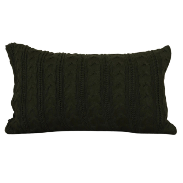 Almofada em tricot para deixar o ambiente mais aconchegante e sofisticado.