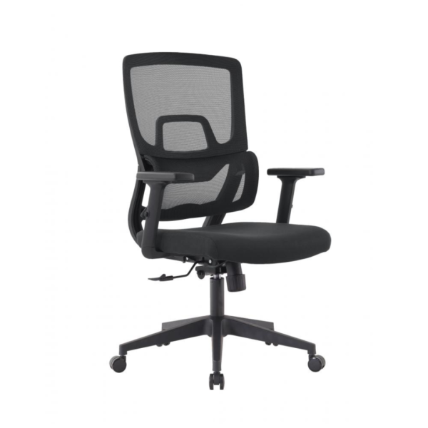 A cadeira Chelsea Diretor, certificada pela NR17, é ideal para trabalhar com conforto no escritório ou em casa. Totalmente ajustável, com braços, assento e encosto reguláveis, ela adapta-se às necessidades do usuário. Seu assento em espuma injetada proporciona conforto juntamente ao encosto em tela com lombada ergonômica, que previne dores nas costas.