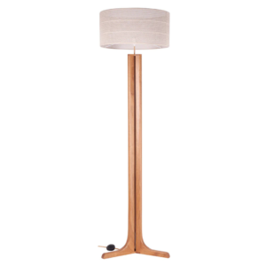 Luminária feita em madeira com três pés unificados para sustentação e cúpula de renda, na tonalidade bege. Peça de design simples e elegante agrega um diferencial a decoração. Bivolt, possui 01 soquete tipo E27, potência máxima de 60w e não acompanha lâmpada. Desenvolvido e fabricado nacionalmente pela Modali Design.