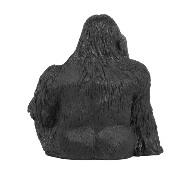 Escultura de resina na fisionomia de um gorila. Adorno de traços bem marcados, agrega personalidade a decoração e pode ser utilizado sobre mesas, bandejas e aparadores. Desenvolvido e fabricado nacionalmente pela Modali Design.