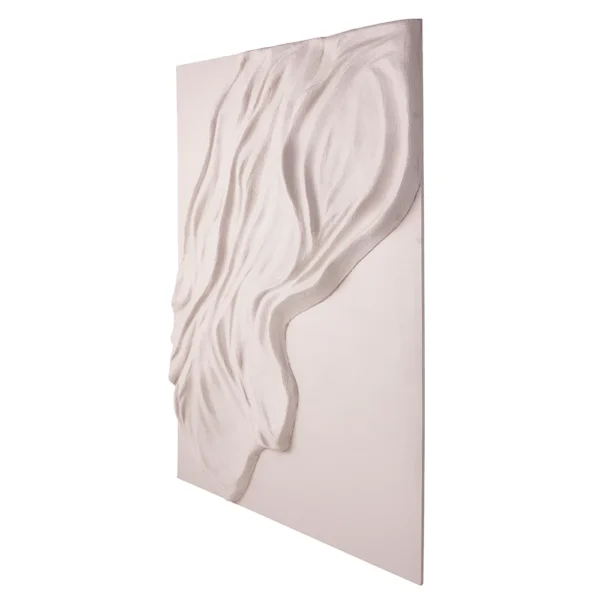 Quadro escultura para parede de resina rústica em tonalidade areia, com desenho e inspiração artística criada e desenvolvida por Andrés Fernandez e fabricado nacionalmente pela Modali Design. Uma sugestão que pode ser utilizada na decoração do seu ambiente, seria utilizar 02 peças iguais invertidas na parede formando um desenho continuo orgânico na decoração da parede do seu ambiente.