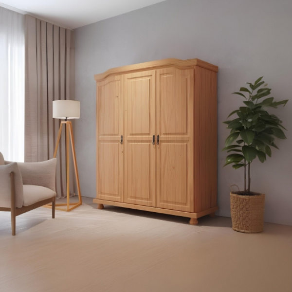 O guarda-roupa Bastian é um clássico. Ideal para você que gosta de um estilo provençal na decoração. Ele é fabricado em madeira maciça de pinus, conta com 03 portas, 01 cabideiro, 03 prateleiras e 01 maleiro. Sem contar com o acabamento branco que combina com tudo, você pode mesclar com tons suaves e tecidos florais, trazendo estilo, charme e delicadeza para o seu ambiente.