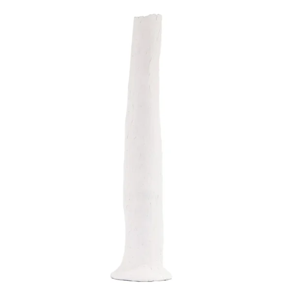 Vaso em resina em tonalidade branca com aspecto rustico. Peça de design moderno com toque sutil, pode ser utilizado com o seu arranjo sobre mesas e estantes. Desenvolvido e fabricado nacionalmente pela Modali Design.
